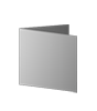 Faltblatt Quadrat 105 x 105 mm 4-seiter 4/4 farbig mit beidseitig partieller Glitzer-Lackierung